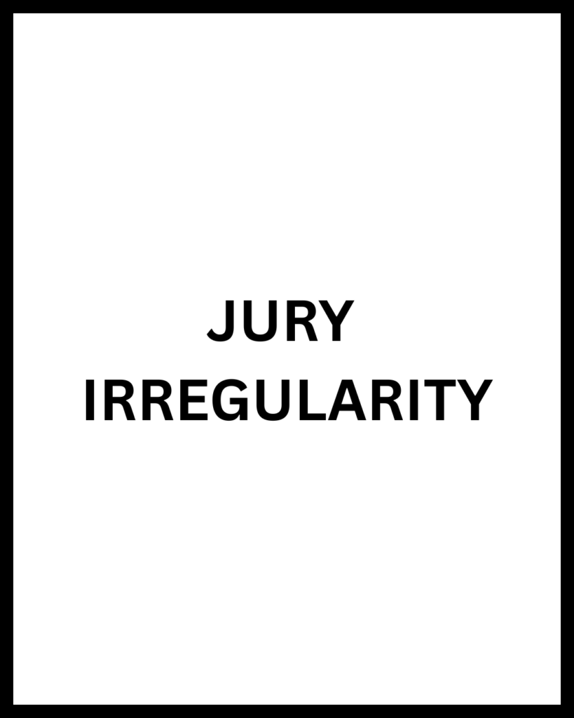 jury irregularity