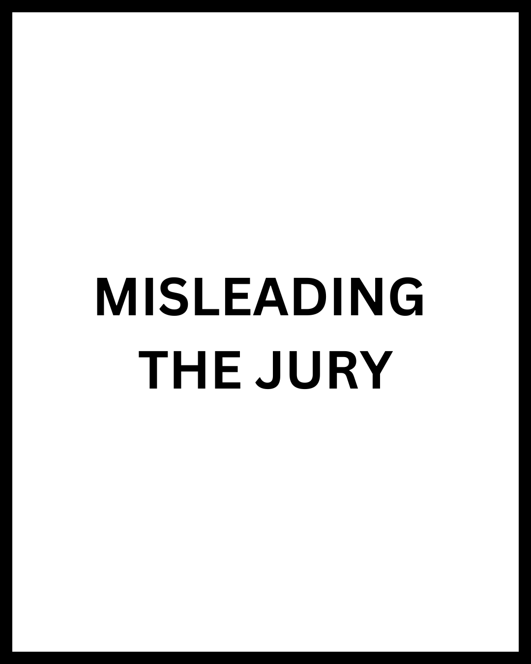 misleading the jury